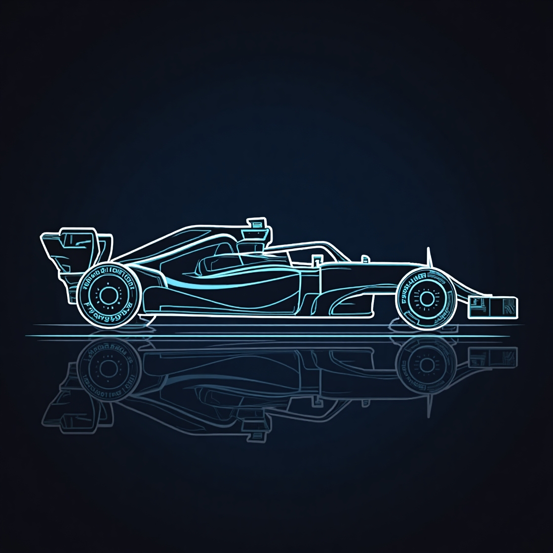 formula 1 car driven by AI